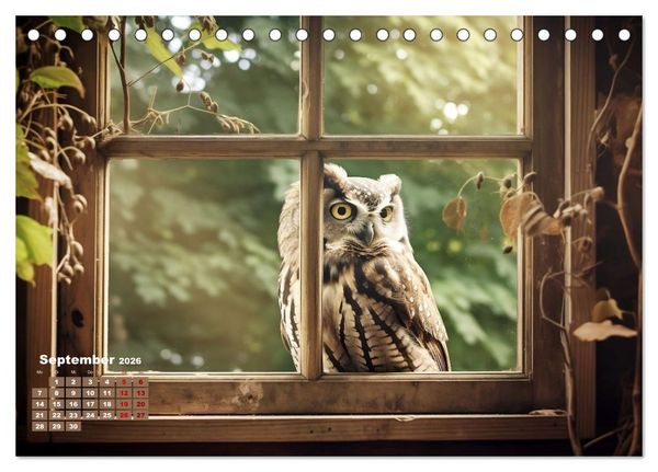 Produktbild: Aus dem Fenster geblickt (Tischkalender 2026 DIN A5 quer), CALVENDO Monatskalender