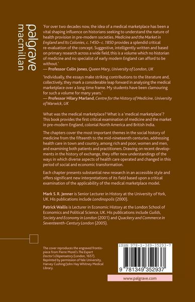 Produktbild: Medicine and the Market in England and its Colonies, c.1450- c.1850