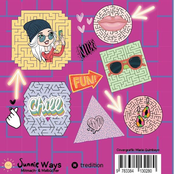Produktbild: Rätselbuch für Mädchen Labyrinthe Cooles Mitmachbuch für clevere Mädels Tweens Kinder Rätselbuch Entspannung Anti-Stress Gehirntraining Geschenkidee V
