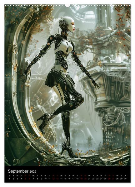 Produktbild: Roboter - Diven (Wandkalender 2026 DIN A2 hoch), CALVENDO Monatskalender