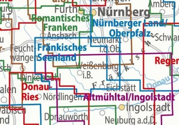 Produktbild: ADFC-Regionalkarte Fränkisches Seenland, 1:50.000, mit Tagestourenvorschlägen, reiß- und wetterfest, E-Bike-geeignet, GPS-Tracks Download