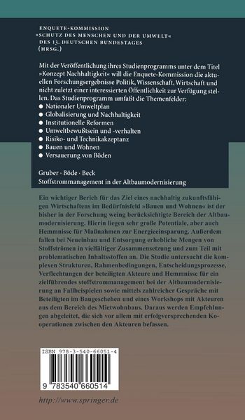 Produktbild: Stoffstrommanagement in der Altbaumodernisierung
