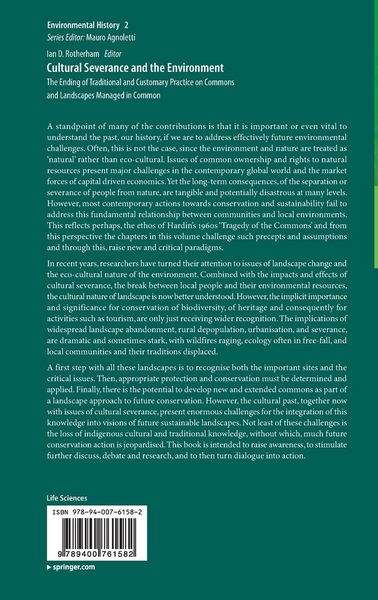 Produktbild: Cultural Severance and the Environment