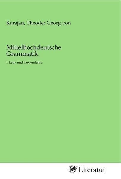 Produktbild: Mittelhochdeutsche Grammatik