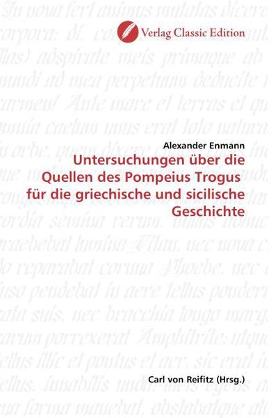 Produktbild: Enmann, A: Untersuchungen &uuml;ber die Quellen des Pompeius Trog