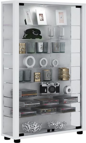 Produktbild: Holz Glas Stand Vitrine Sammelvitrine Lumo Mini