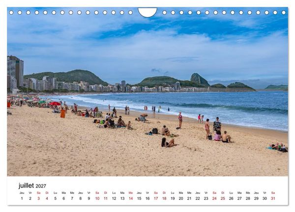 Produktbild: RIO DE JANEIRO Contrastes. Couleurs. Lumi&egrave;re. (Calendrier mural 2027 DIN A4 vertical), CALVENDO calendrier mensuel
