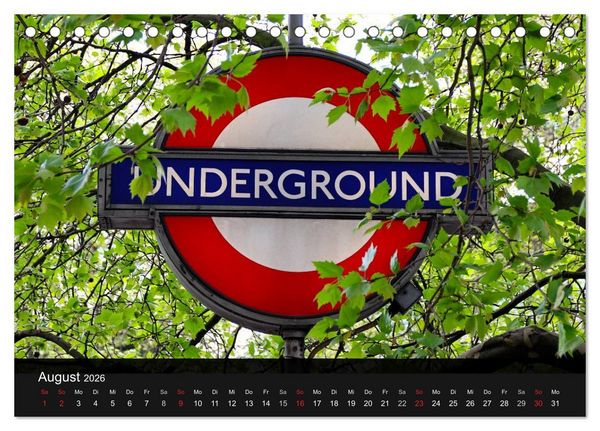 Produktbild: London (Tischkalender 2026 DIN A5 quer), CALVENDO Monatskalender