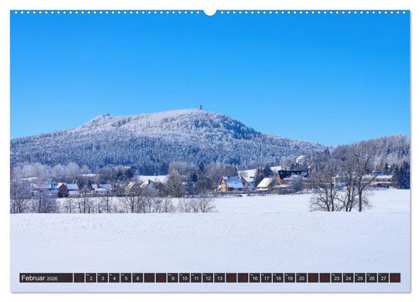 Produktbild: Zittauer Gebirge - Deutschlands kleinstes Mittelgebirge (hochwertiger Premium Wandkalender 2026 DIN A2 quer), Kunstdruck in Hochglanz
