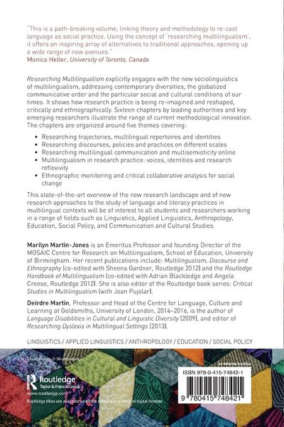 Produktbild: Researching Multilingualism