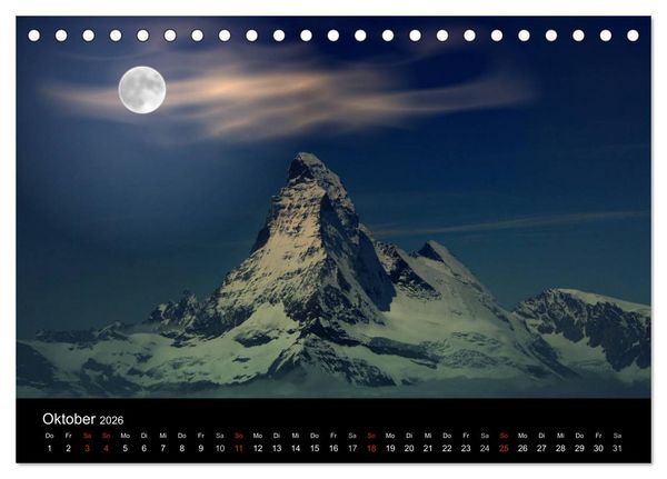 Produktbild: Faszination Matterhorn (Tischkalender 2026 DIN A5 quer), CALVENDO Monatskalender