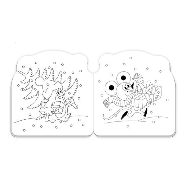 Produktbild: TR&Ouml;TSCH - Der kleine Maulwurf Mini-Malbuch mit Stickern Winter| Ab 3 Jahren