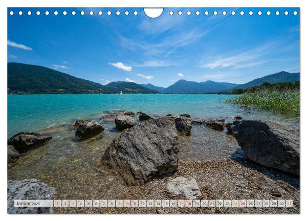 Produktbild: Der Tegernsee - Urlaubsparadies Bayerische Voralpen (Wandkalender 2026 DIN A4 quer), CALVENDO Monatskalender