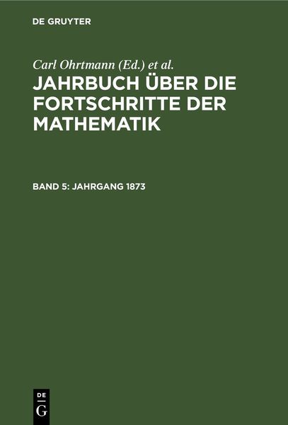 Produktbild: Jahrgang 1873