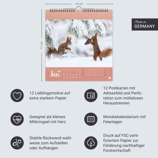 Produktbild: Vadim Trunov: Märchenhaftes Waldleben Postkartenkalender 2026