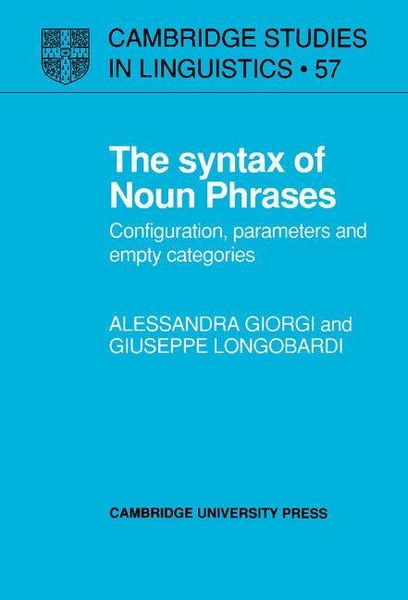 Produktbild: The Syntax of Noun Phrases