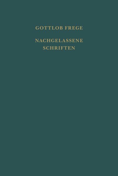 Produktbild: Nachgelassene Schriften und Wissenschaftlicher Briefwechsel. Erster Band