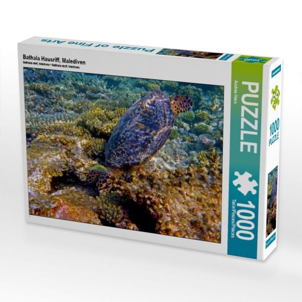 Produktbild: CALVENDO Puzzle Bathala Hausriff, Malediven | 1000 Teile Lege-Gr&ouml;&szlig;e 64x48cm Foto-Puzzle f&uuml;r gl&uuml;ckliche Stunden
