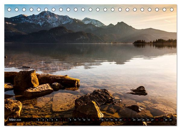 Produktbild: Berge. Alpenseen (Tischkalender 2026 DIN A5 quer), CALVENDO Monatskalender