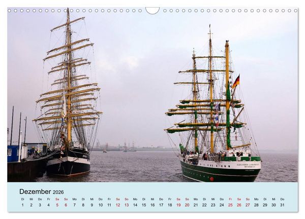 Produktbild: Parade der Windjammer - 2026 (Wandkalender 2026 DIN A3 quer), CALVENDO Monatskalender