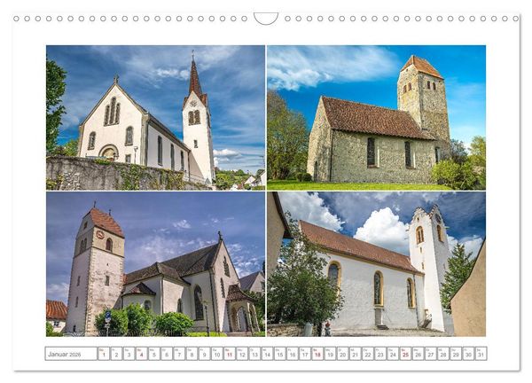 Produktbild: Gottesh&auml;user am Bodensee (Wandkalender 2026 DIN A3 quer), CALVENDO Monatskalender