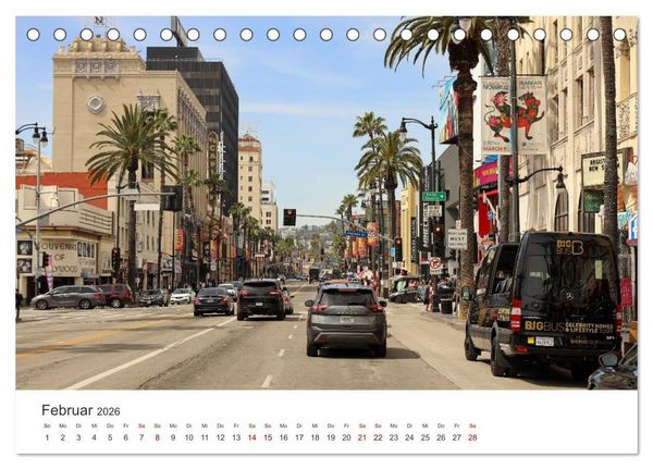 Produktbild: Kalifornien Bilder aus Los Angeles (Tischkalender 2026 DIN A5 quer), CALVENDO Monatskalender