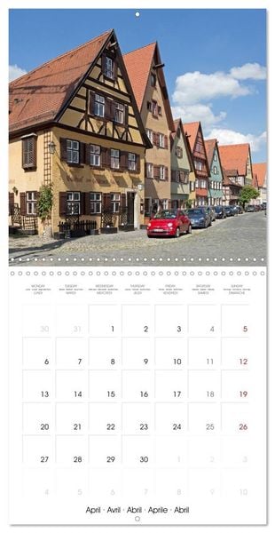 Produktbild: Dinkelsbuehl - Medieval Town in Germany (Wall Calendar 2026 12 &times; 12 Inch) CALVENDO 12 Month Wall Calendar