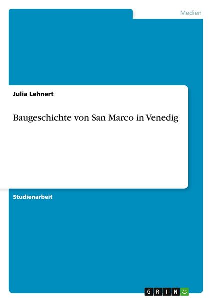 Produktbild: Baugeschichte von San Marco in Venedig
