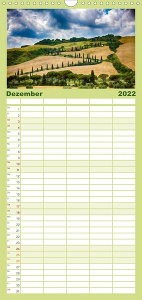 Produktbild: Familienplaner Toskana - sp&uuml;r den Sommer (Wandkalender 2022 , 21 cm x 45 cm, hoch)