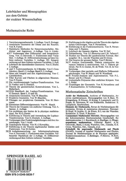 Produktbild: Funktionalanalytische Methoden der numerischen Mathematik