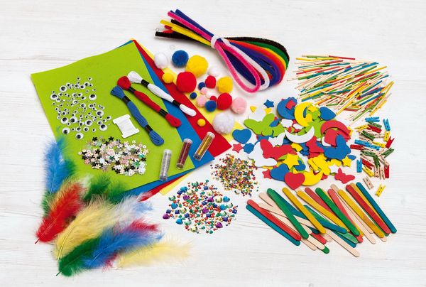 Produktbild: Folia Kreativ Box MATERIAL MIX 1300+ Teile