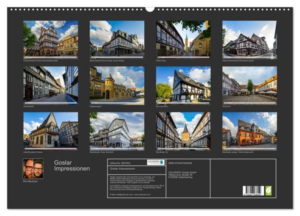 Produktbild: Goslar Impressionen (Wandkalender 2026 DIN A2 quer), CALVENDO Monatskalender