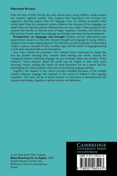 Produktbild: Perspectives on Language and Thought