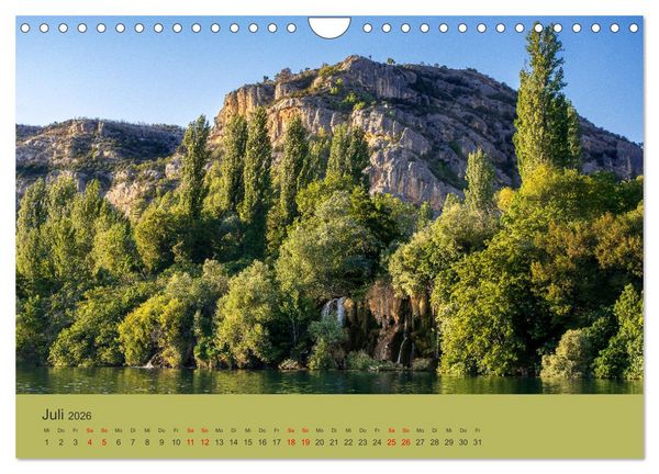 Produktbild: Nationalpark Krka - Wasser-Wunderwelt in Dalmatien (Wandkalender 2026 DIN A4 quer), CALVENDO Monatskalender
