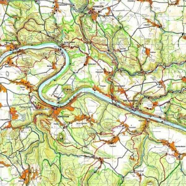 Produktbild: Gro&szlig;e Karte der S&auml;chsischen Schweiz 1:30000