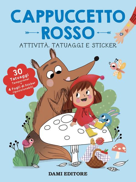 Produktbild: Cappuccetto Rosso. Attivit&agrave;, tatuaggi e sticker