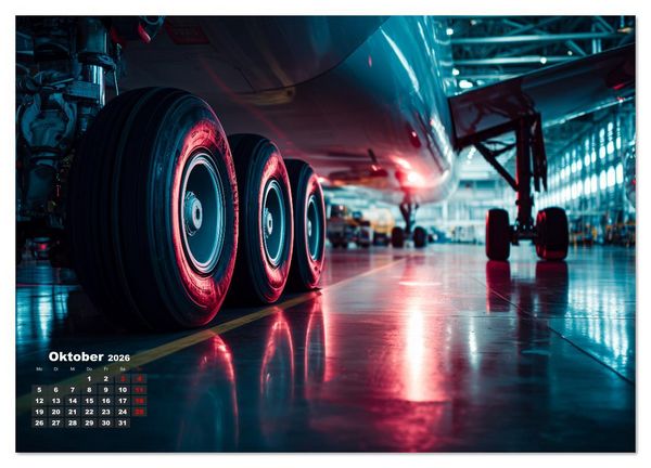 Produktbild: Flugzeuge hautnah - Flugzeugkalender f&uuml;r Flugzeugliebhaber (Wandkalender 2026 DIN A4 quer), CALVENDO Monatskalender