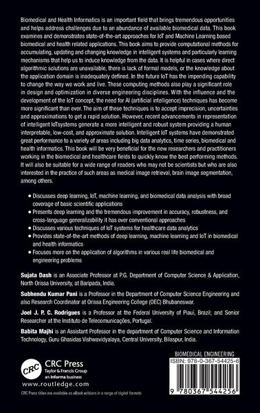 Produktbild: Deep Learning, Machine Learning and IoT in Biomedical and Health Informatics