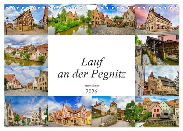 Produktbild: Lauf an der Pegnitz Impressionen (Wandkalender 2026 DIN A4 quer), CALVENDO Monatskalender