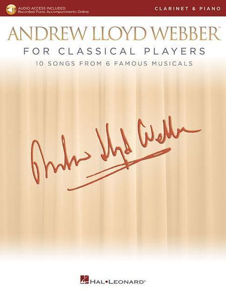 Produktbild: Andrew Lloyd Webber for Classical Players - Clarinet and Piano
