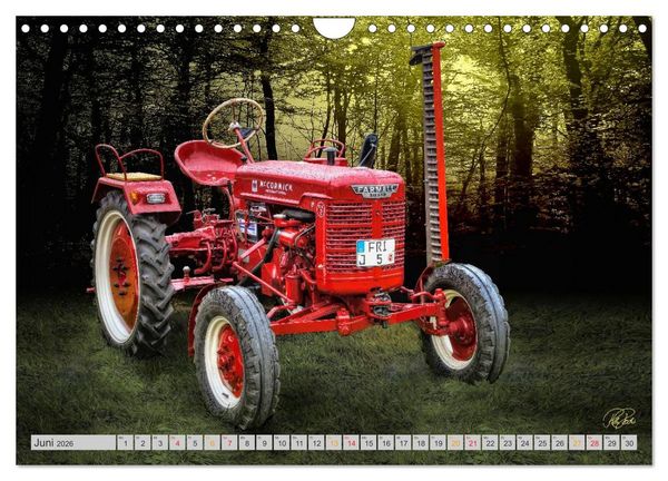 Produktbild: Geliebte Oldtimer Traktoren (Wandkalender 2026 DIN A4 quer), CALVENDO Monatskalender