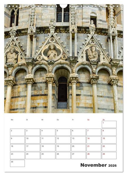 Produktbild: Pisa - Reiseplaner (Wandkalender 2026 DIN A3 hoch), CALVENDO Monatskalender