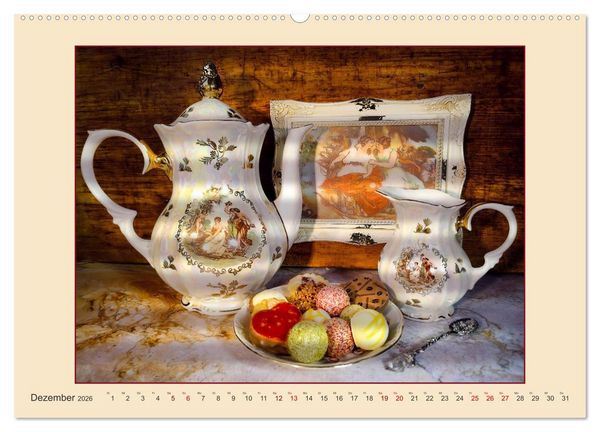 Produktbild: Im Caf&eacute; Nostalgie (Wandkalender 2026 DIN A2 quer), CALVENDO Monatskalender