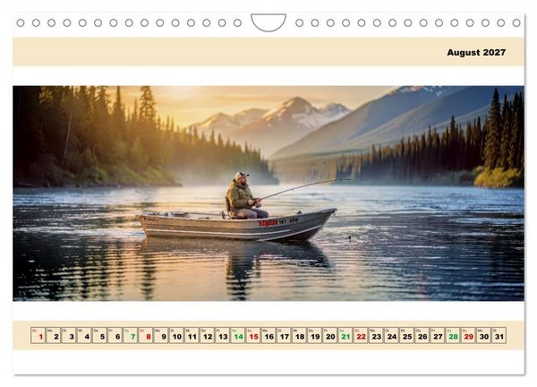 Produktbild: Alaska - Angeln auf Lachs - Panorama (Wandkalender 2027 DIN A4 quer), CALVENDO Monatskalender