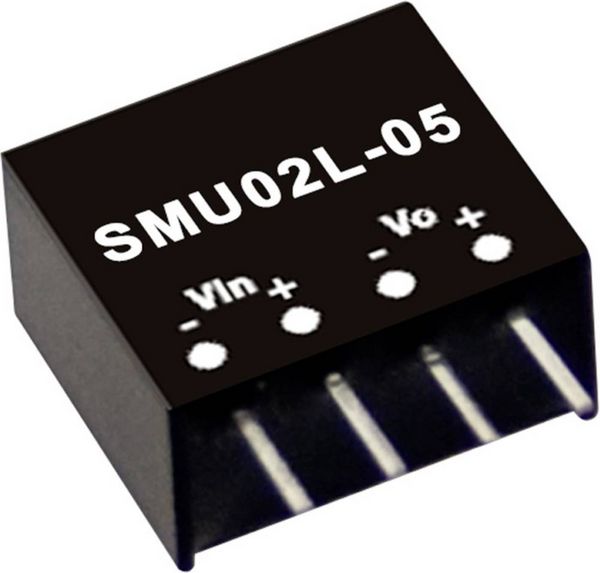 Produktbild: MEAN WELL SMU02L-12 DC/DC-Wandlermodul 167mA 2W Anzahl Ausg&auml;nge: 1 x Inhalt 1St.