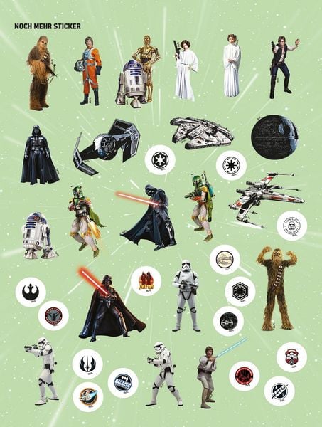 Produktbild: Star Wars: 1001 Sticker - Stickern - R&auml;tseln - Ausmalen