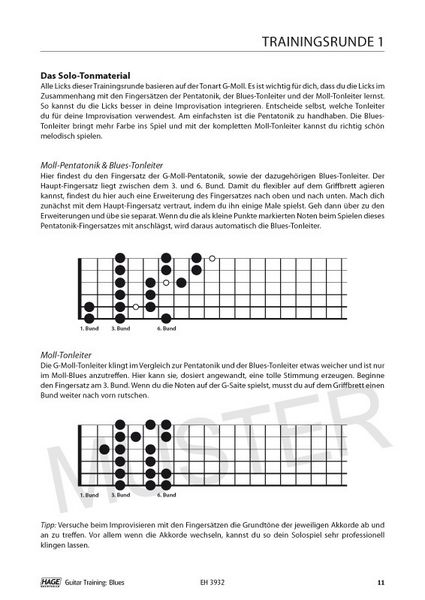 Produktbild: Guitar Training Blues + CD + DVD