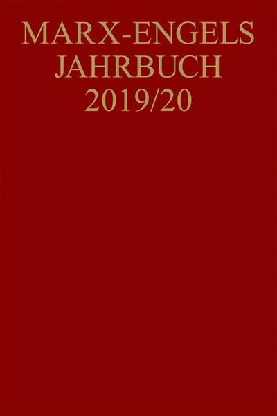 Produktbild: Marx-Engels-Jahrbuch 2019/20