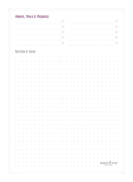 Produktbild: paper & you Block A5 Tagesplaner [Rainbow]