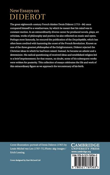 Produktbild: New Essays on Diderot